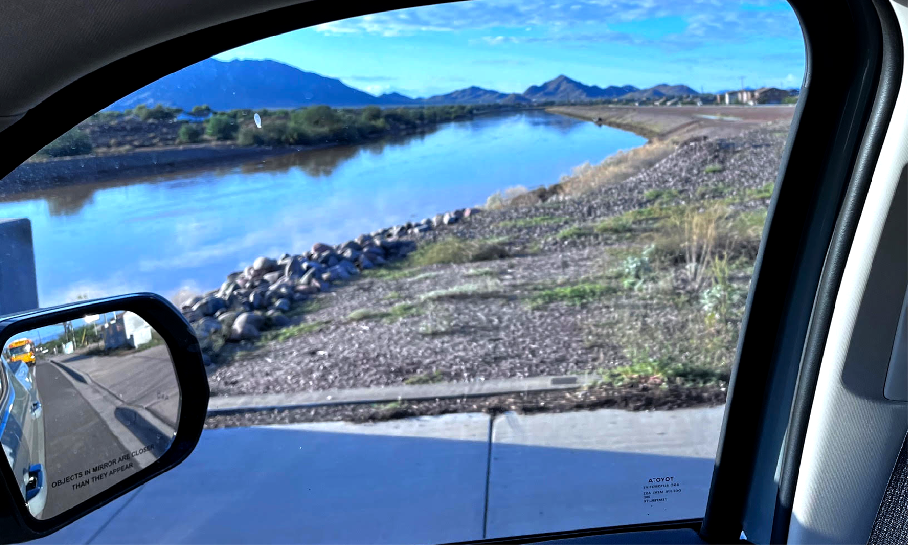 Flood control wash located at Greenfield and Chandler Heights, After