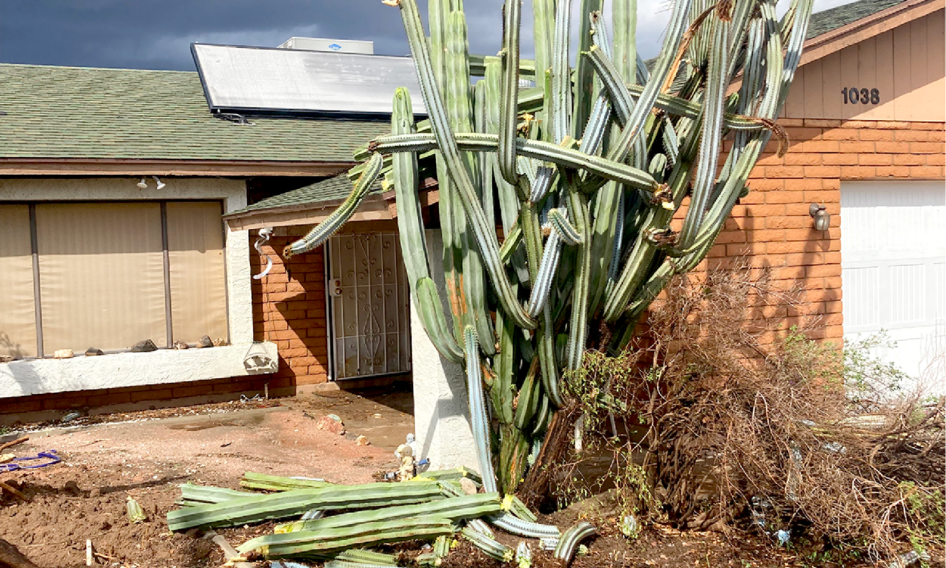 Photos of storm conditions and consequential damage taken by ADWR employees