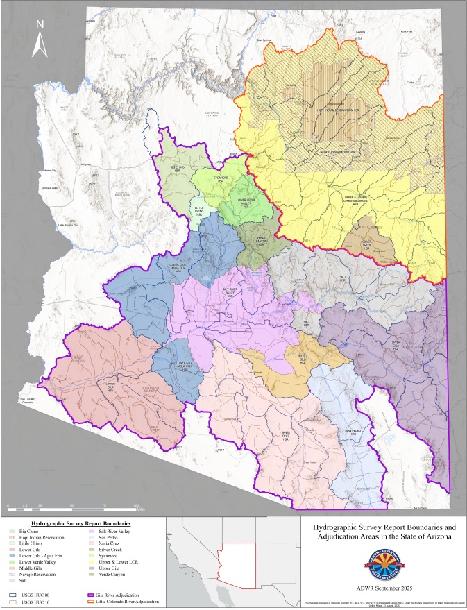 Hydrographic Survey Report Boundaries and Adjudication Areas in the State of Arizona