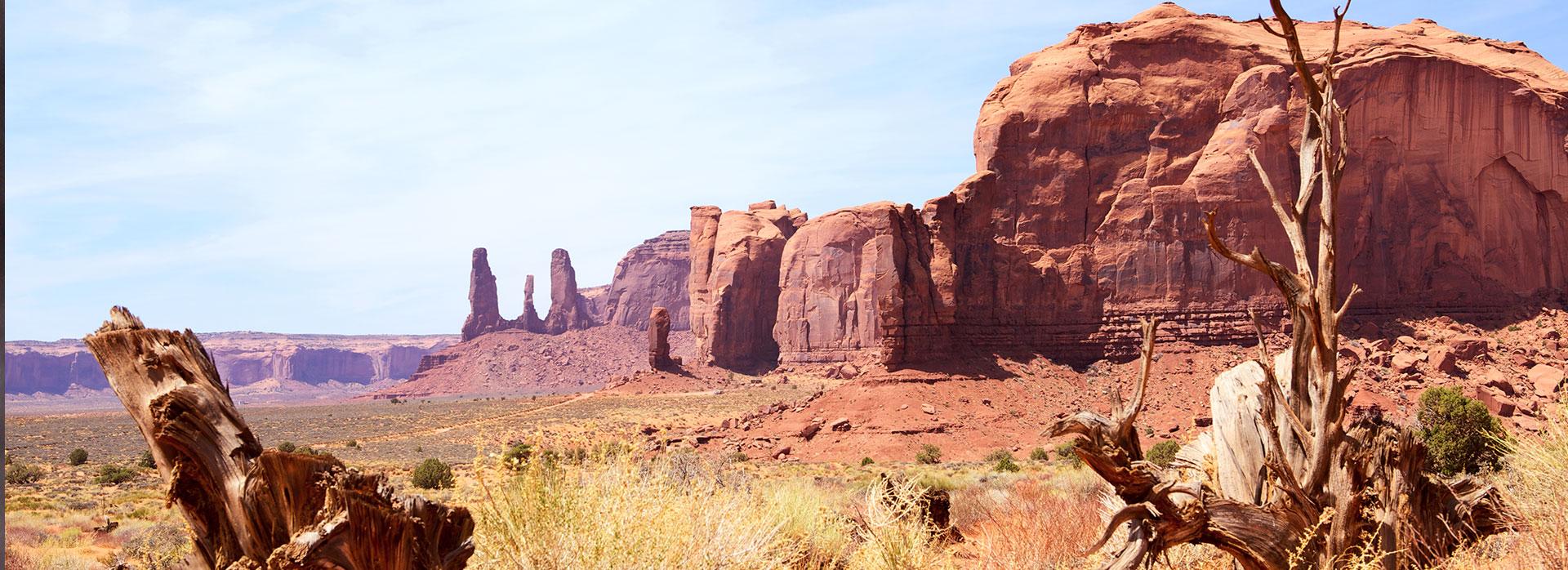 desert scape with large rocks