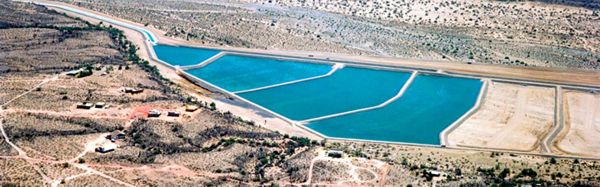Water storage facility. 