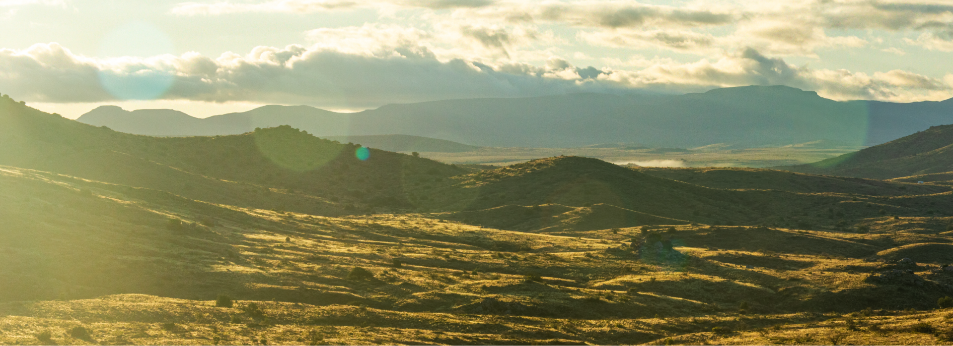 Aerial sunrise over the wilderness landscape of Arizona in the Aqua Fria National Monument
