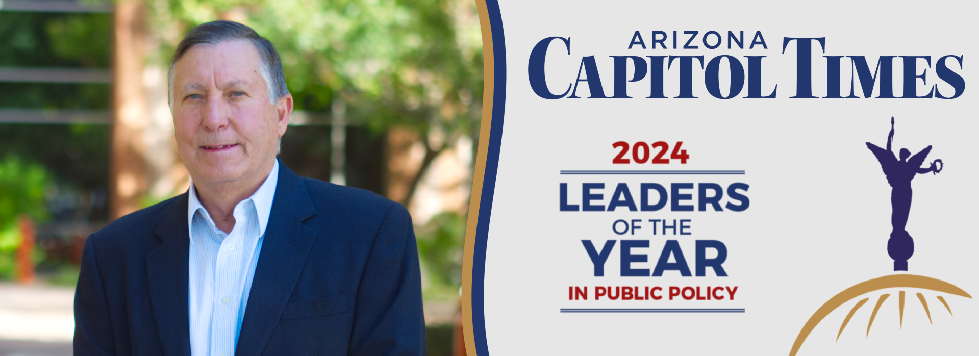 Director of Arizona Water Resources, Tom Buschatzke, is being honored for the third time as an Arizona "Leader of the Year". 