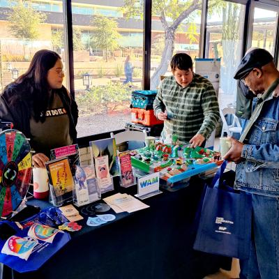 ADWR Employees Nadene Hubbard and Kevin Lane participating in a local event in which our department demonstrates concepts and also shares information and resources.