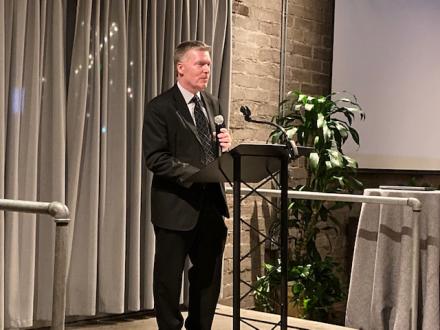 Ken Slowinski receives the Brophy Award