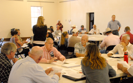 During the first of the day's two sessions, residents broke into small user-specific groups - municipal, industrial and agricultural.