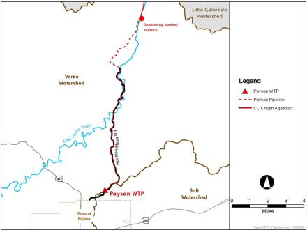 Verde watershed map