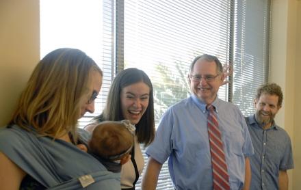 Mallory Orme, David McKay and Chris Jones of Recharge Permitting with Juniper and Mom