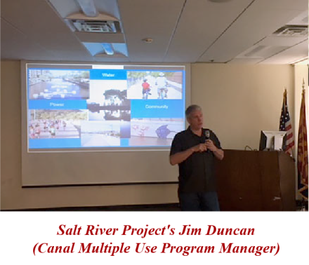 Salt River Project's Jim Duncan (Canal Multiple Use Program Manager)
