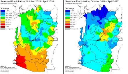 Seasonal Precipitation Map