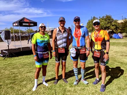 (from left) Nick Valverde, Andrew Muniz, Brian Conway, and Paul Ivanich