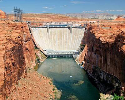 Glen Canyon Dam front view