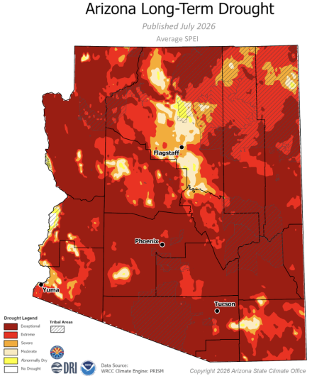 June 2026 Long Term Drought Map